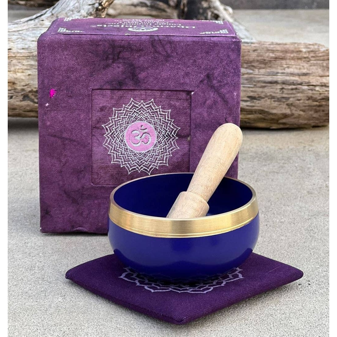 Crown Chakra Singing Bowl Set – Handcrafted in Nepal