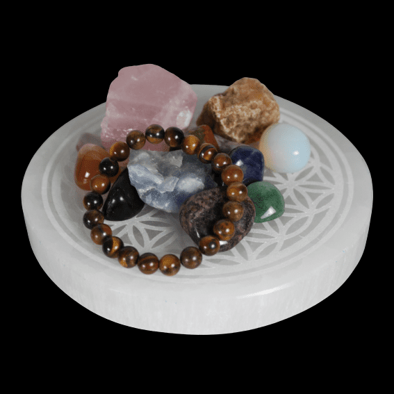 Selenite Charging Plates (Laser Engraved)