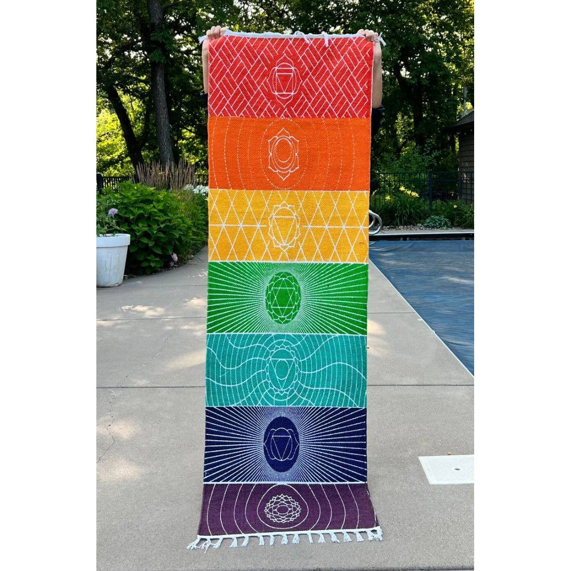 Organic Cotton Chakra Yoga Mat