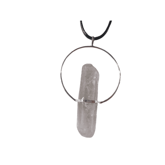 Natural Quartz Crystal Point Pendant