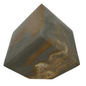Polychrome Jasper Cube