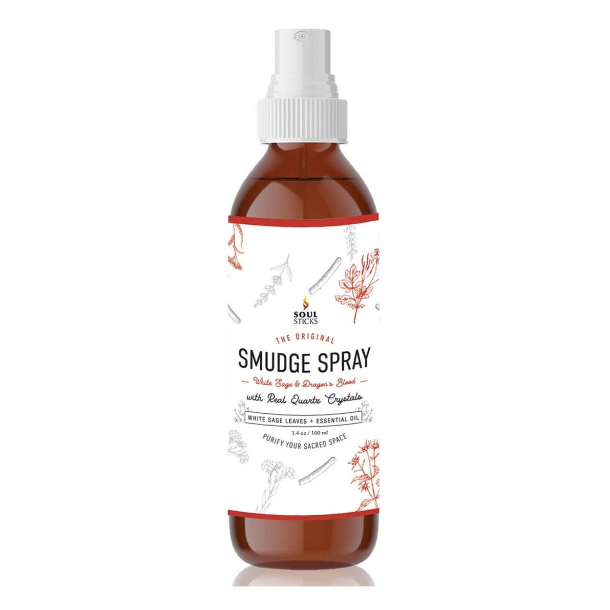 White Sage Dragons Blood Soul Sticks Smudge Spray 3.5oz
