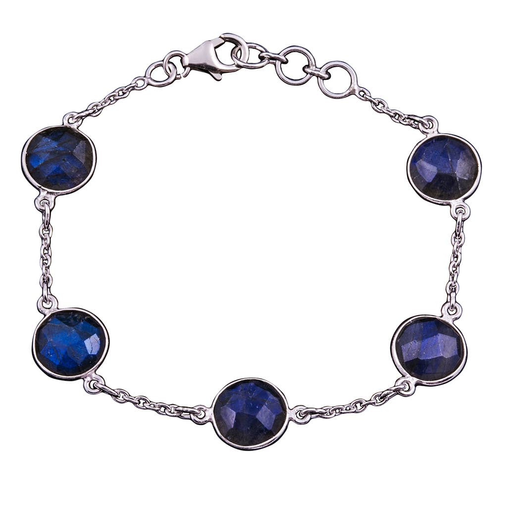 Floating Labradorite Sterling Bracelet