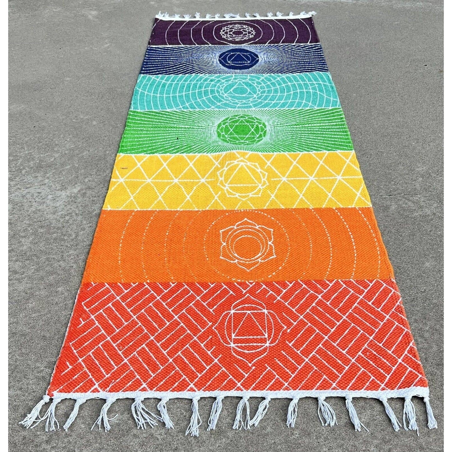 Organic Cotton Chakra Yoga Mat