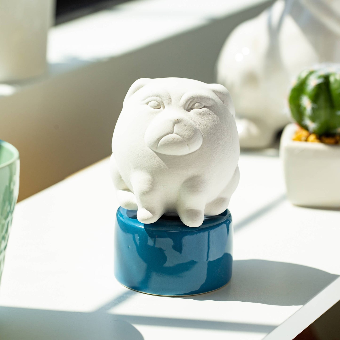 Dog Diffuser - Ceramic passive, non powered desk diffuser