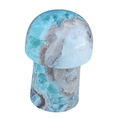 Pistachio Calcite Mushrooms