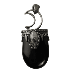Crystal Cresent Moon Pendant