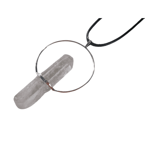 Natural Quartz Crystal Point Pendant