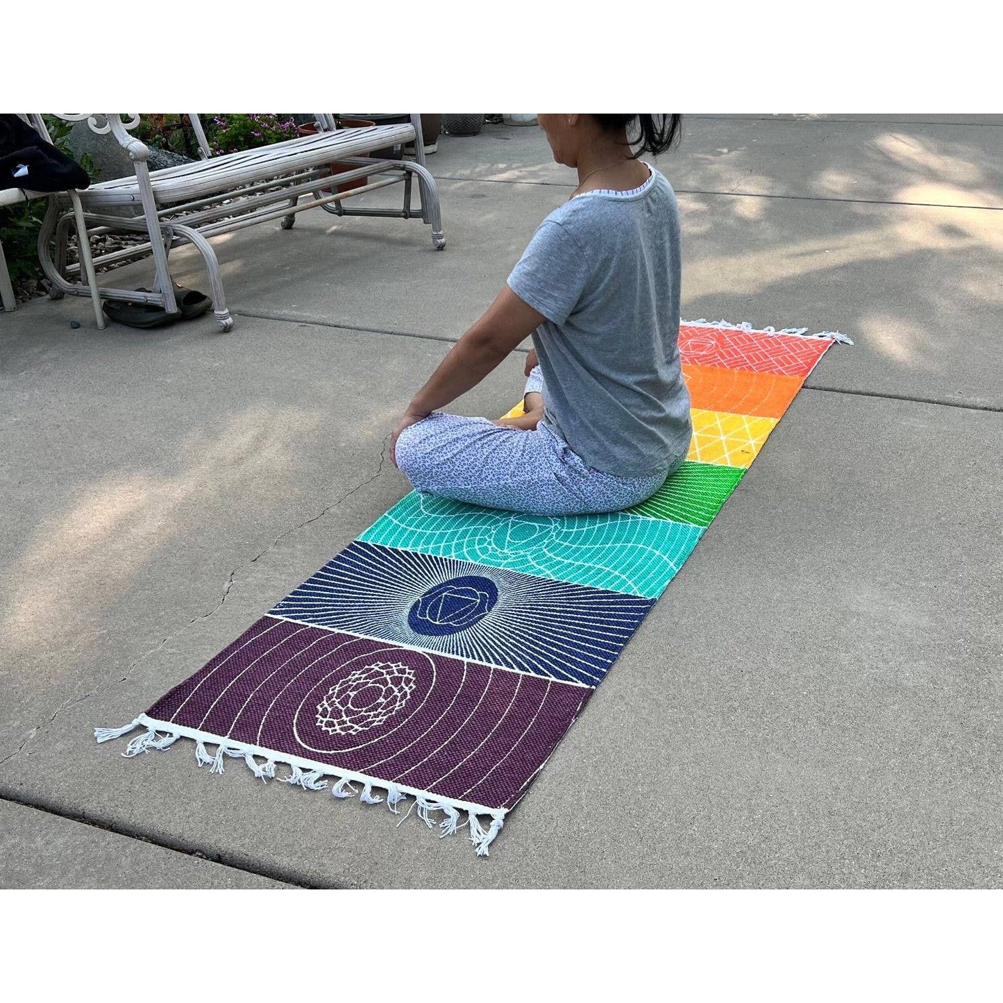 Organic Cotton Chakra Yoga Mat