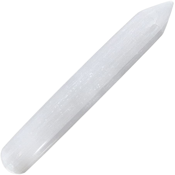 Selenite Point Wand