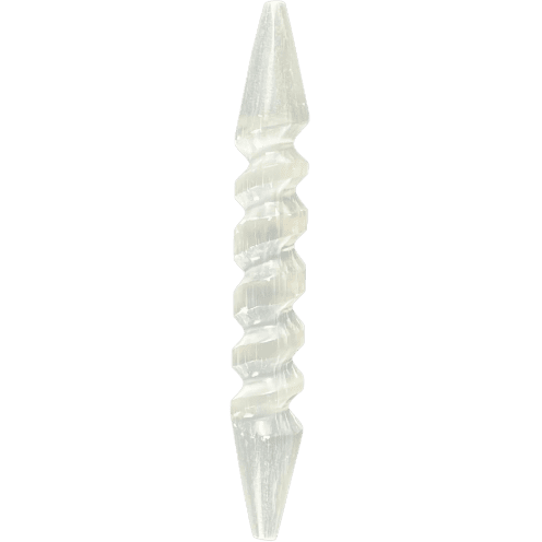 Selenite Spiral Massage Wands