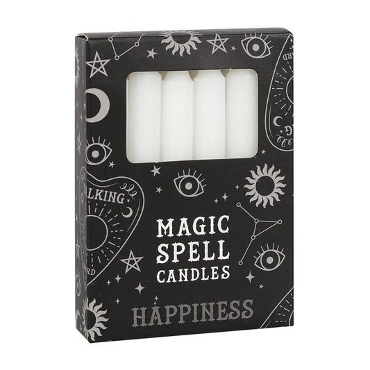 White Happiness Spell Candles
